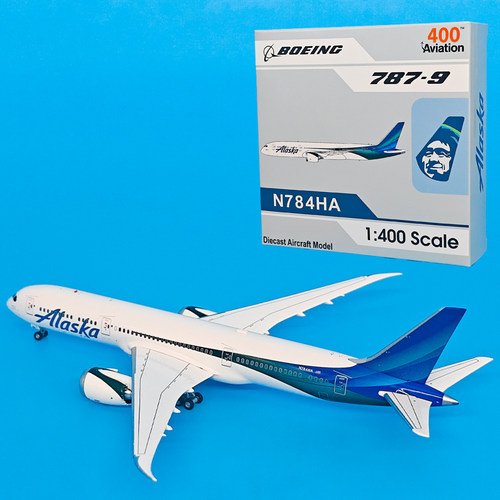 1:400阿拉斯加航空B787-9客机N784HA飞机模型合金仿真金属摆件AV
