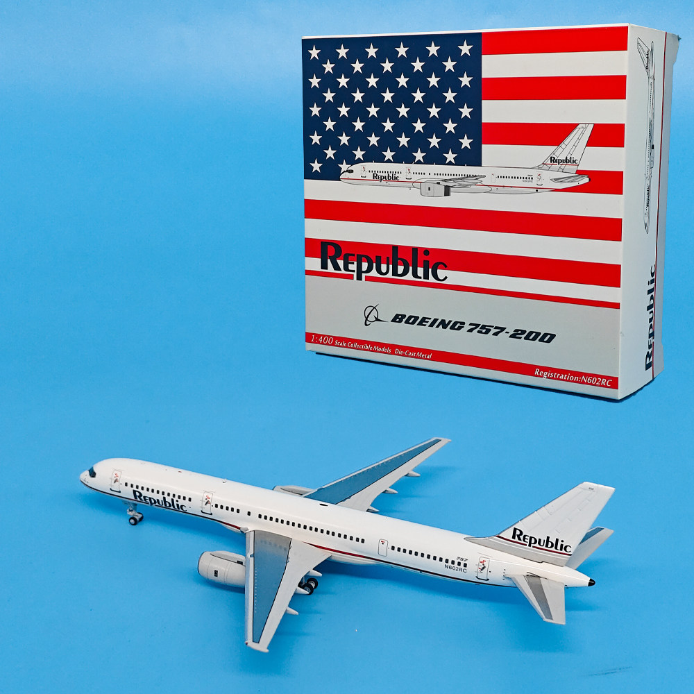 1:400美国共和航空B757-200客机N602RC合金飞机模型摆件NG
