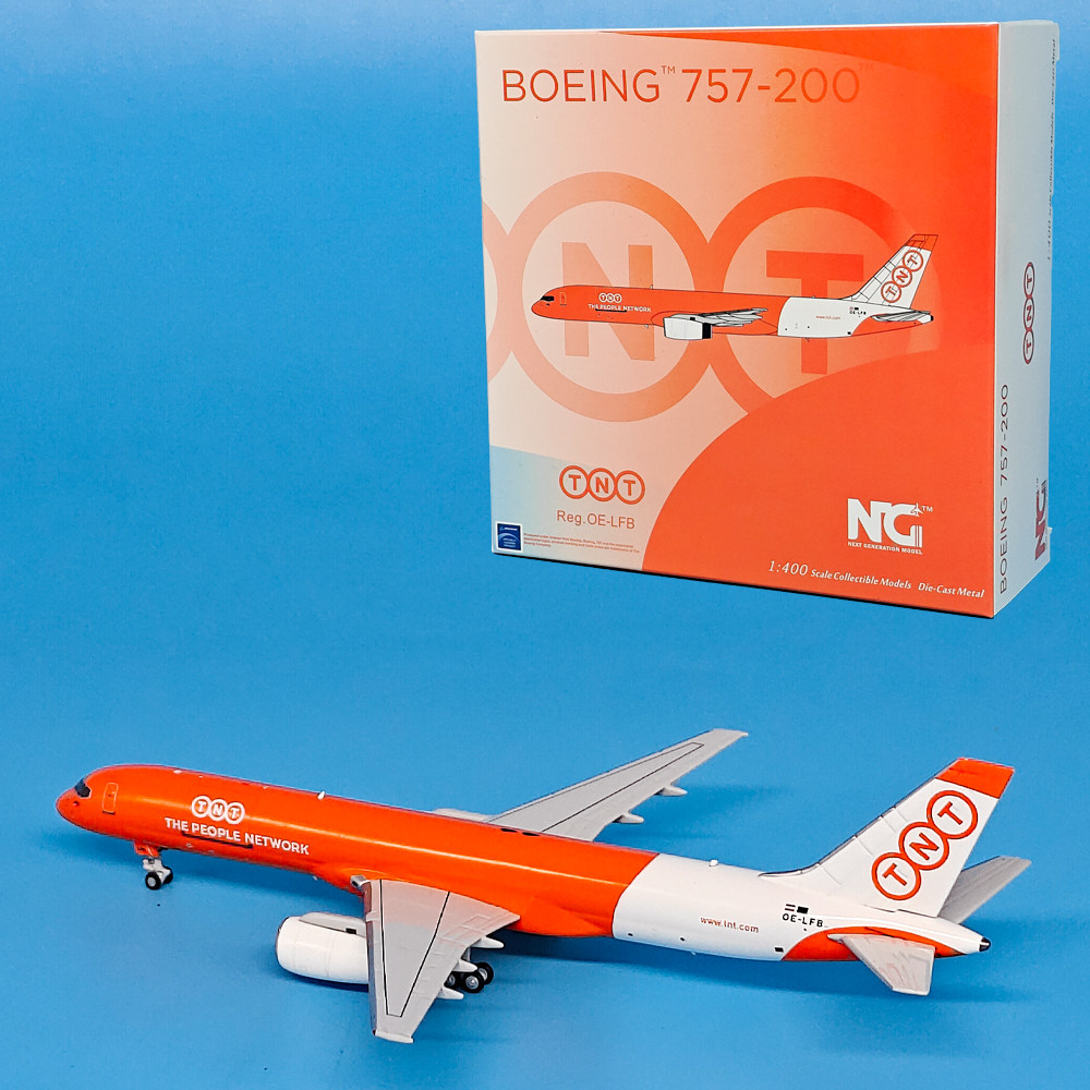 1:400 TNT航空波音B757-200客机OE-LFB合金飞机模型摆件NG图片