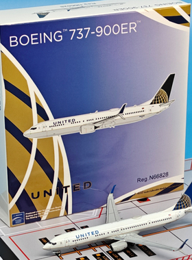 NG1:400美国联合航空B737-900ER客机N66828飞机模型合金收藏
