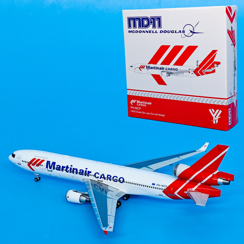 1:400麦道MD-11马丁航空客机PH-MCP飞机模型合金航模摆件YY
