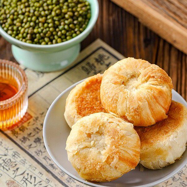 老狮夫绿豆饼泉州特产深沪冰饼传统老式绿豆糕点休闲零食小吃早餐