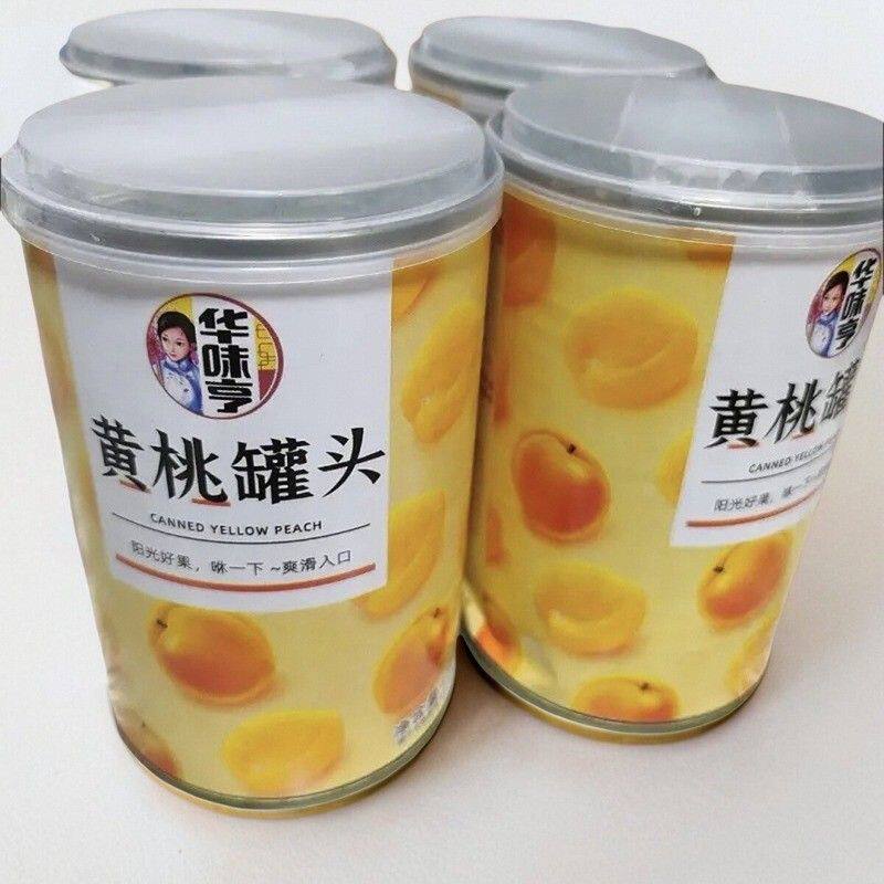 华味亨 糖水黄桃罐头425g*6罐 黄桃即食新鲜水果罐头休闲零食甜品