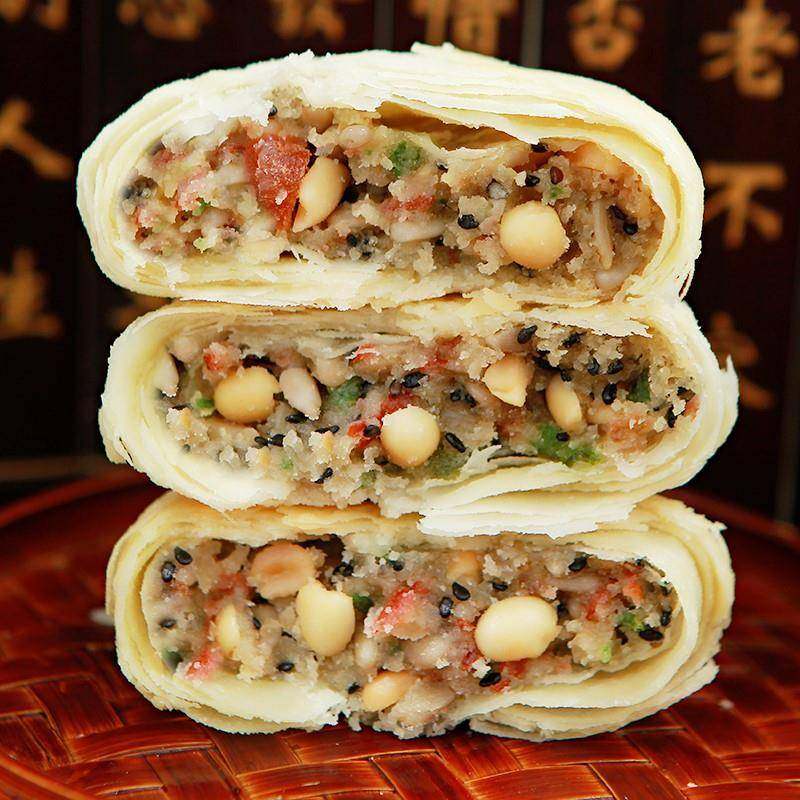 老式五仁月饼散装 苏式酥皮多口味传统手工椒盐黑芝麻中秋节包邮