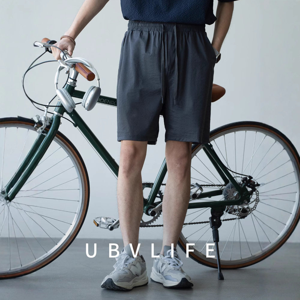 日系高端仿麻棉轻量化直筒短裤男士2025夏宽松抽绳轻薄新款五分裤,男装,短裤,淘宝优惠券,粉丝福利购,淘宝优惠卷