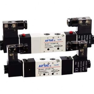 08DC24双头气动中封控制阀4V230C 亚德客电磁阀4V220 08DC24