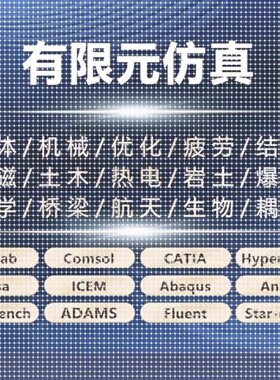 有限元代做 Fluent ANSYS Abaqus CFD ADAMS COMSOL EDEM彷真分析
