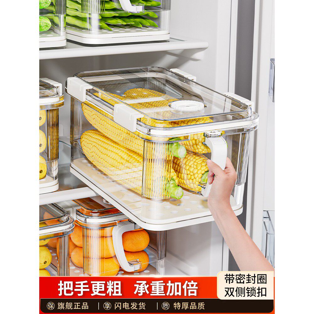德国冰箱收纳盒整理盒食物保鲜盒鸡蛋储存盒蔬菜水果冷冻盒