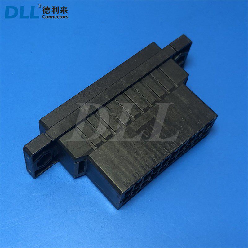 DL3810-20R  DIP，P=3.81mm  黑色  公母：线端母壳