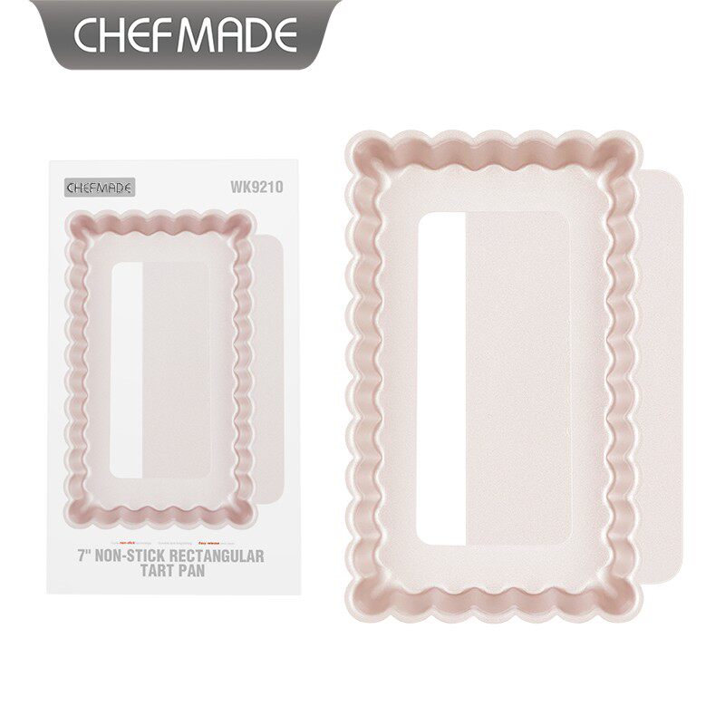 CHEFMADE学厨蛋糕派烘焙工具7寸pie盘长方形活底挞盘派盘模具