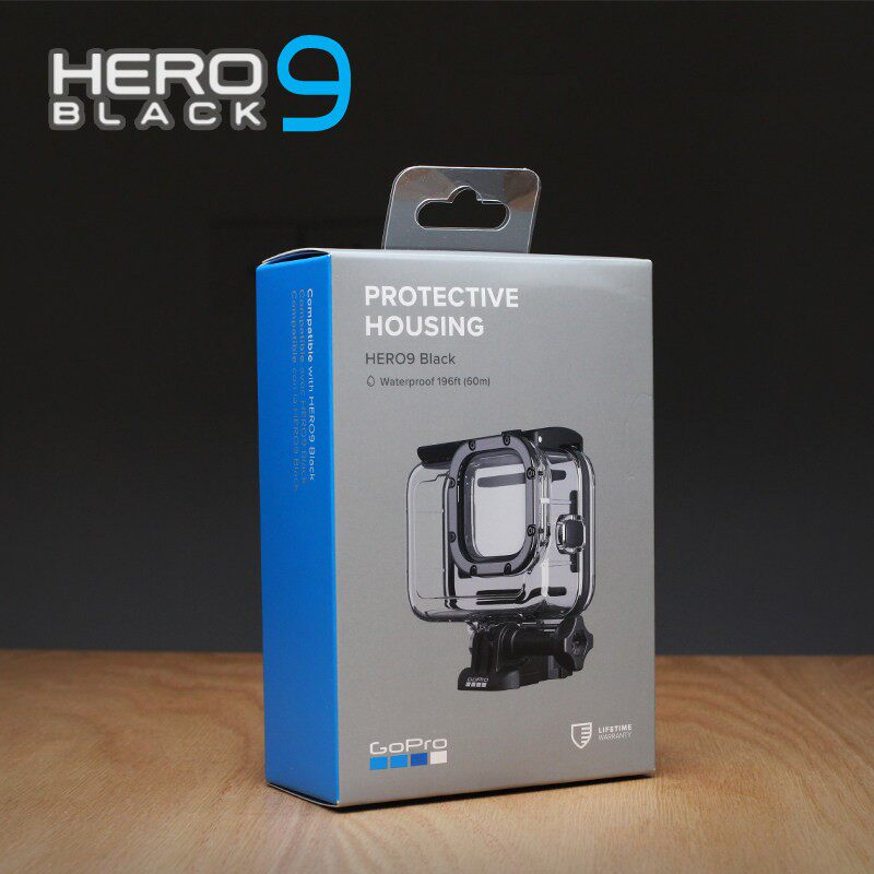 GOPRO HERO9运动相机原厂防水壳套装边框保护盒60米深潜水壳配件