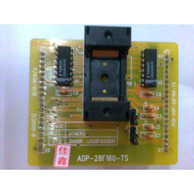 日本原装镀金ADP-28F160-TS适配器TSOP48烧录写转换接IC测试座子