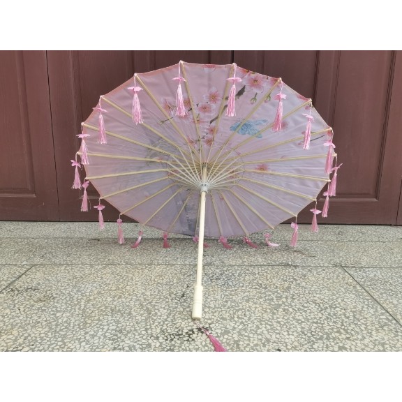 花瓣流苏伞走秀拍照跳舞旗袍古风格儿童成人伞装饰吊顶广场舞回娘