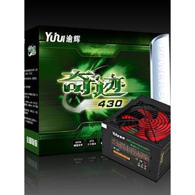 先马逾辉350P升级奇迹430 2.3版额定300W台式电脑静音电源