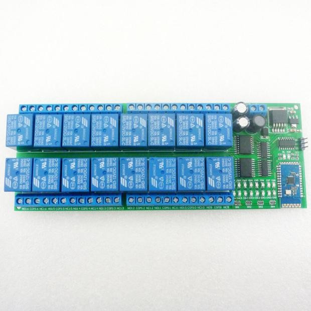 12V 16通道安卓蓝牙继电器板 无线控制远程遥控开关 智能家居照明