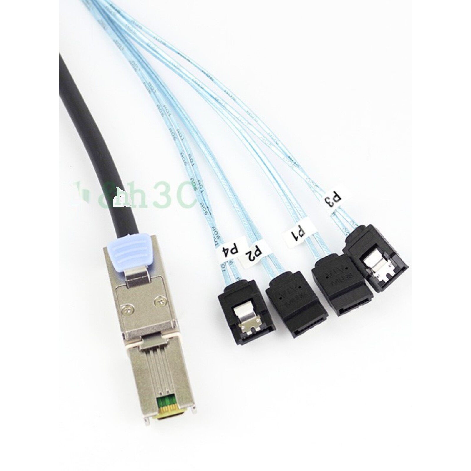 全新MINI SAS线SFF8088 26P转4X SATA3 6GB阵列卡硬盘数据线1 2米