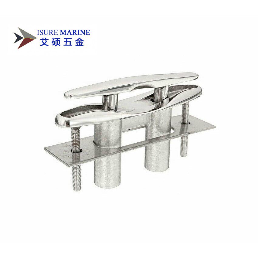 艾硕/ISURE不锈钢316船用圆羊角 抽拉提拉式索栓游艇船舶五金揽桩