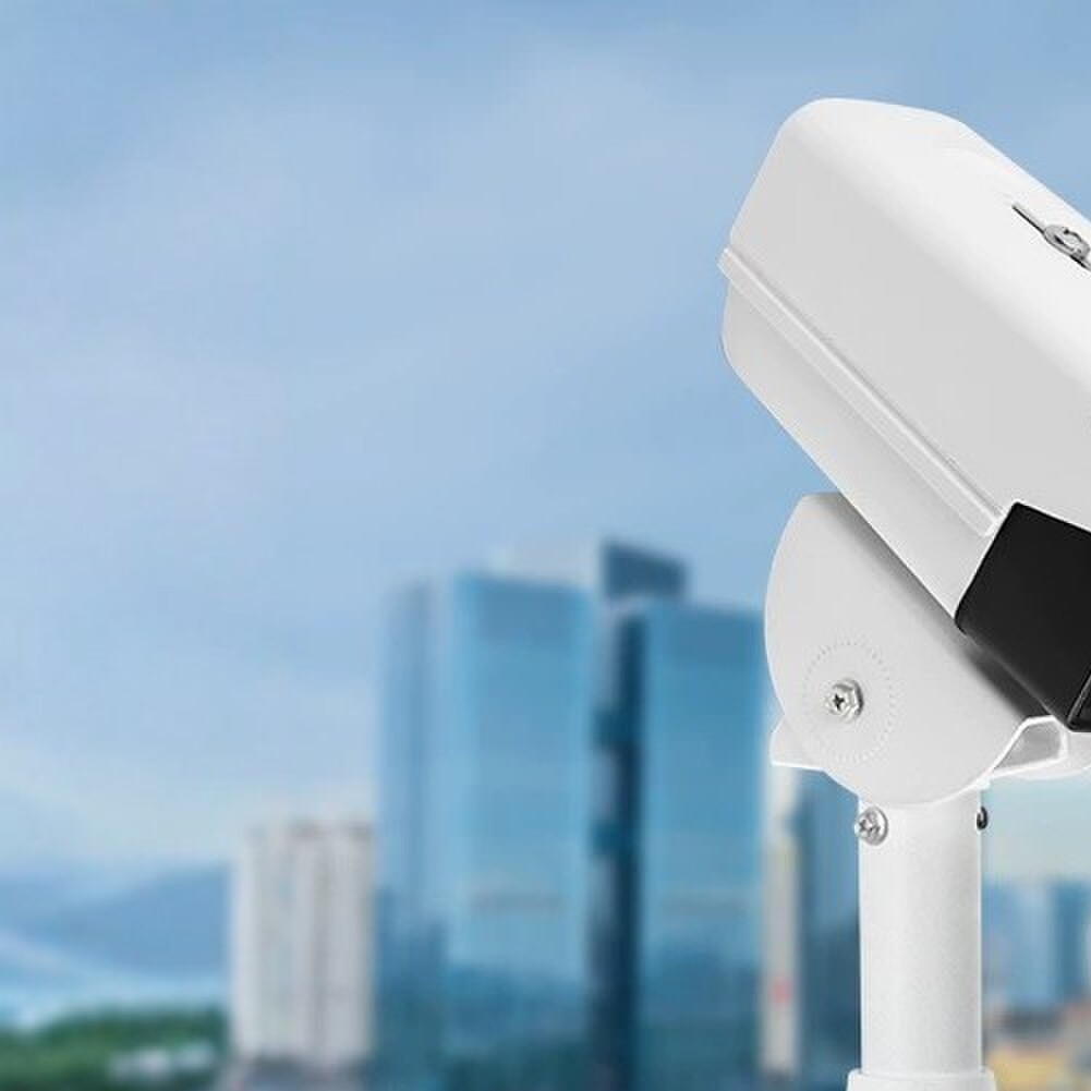 监控伸缩支架围墙L型铝合金弯管鸭嘴头室外摄像机壁装外墙加长杆