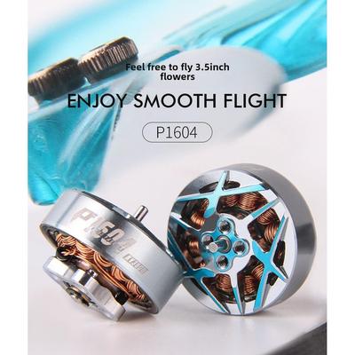 T-Motor新款穿越机P1604长飞3.5英寸倒齿条无刷电机4S孔距9mm