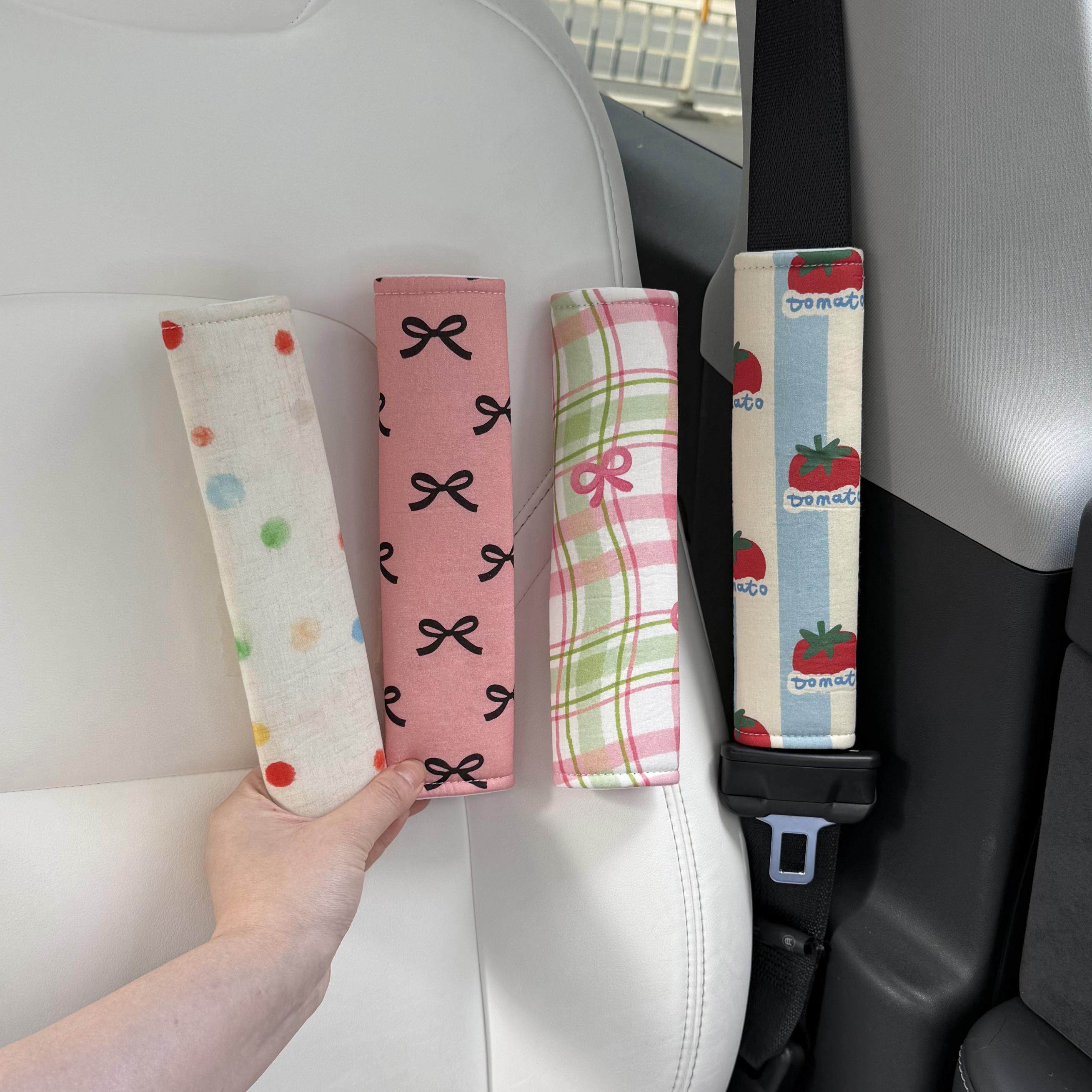 汽车安全带护肩套防磨衣服车载四季通用可爱蝴蝶结棉麻保险带装饰,汽车用品/电子/清洗/改装,汽车安全带套/固定器/延长带,淘宝优惠券,粉丝福利购,淘宝优惠卷