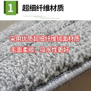 配布懒人平板家用拖布两头套墩布尘推布 免手洗拖把替换布粘o贴式