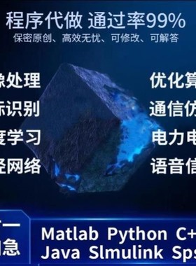 matlab代码帮做python程序代做优化算法通信语音图像处理仿真编程