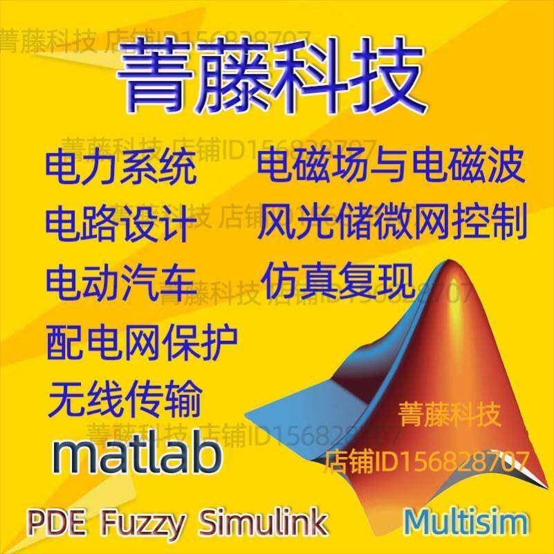matlab电磁场电力系统设计复现仿真代做风光储微配网控制simulink