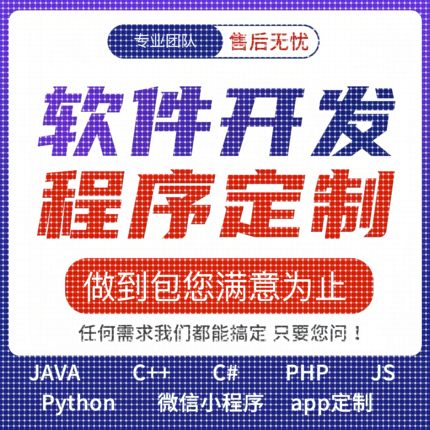 java程序设计web项目php系统python程序开发C++开发代码定制程序