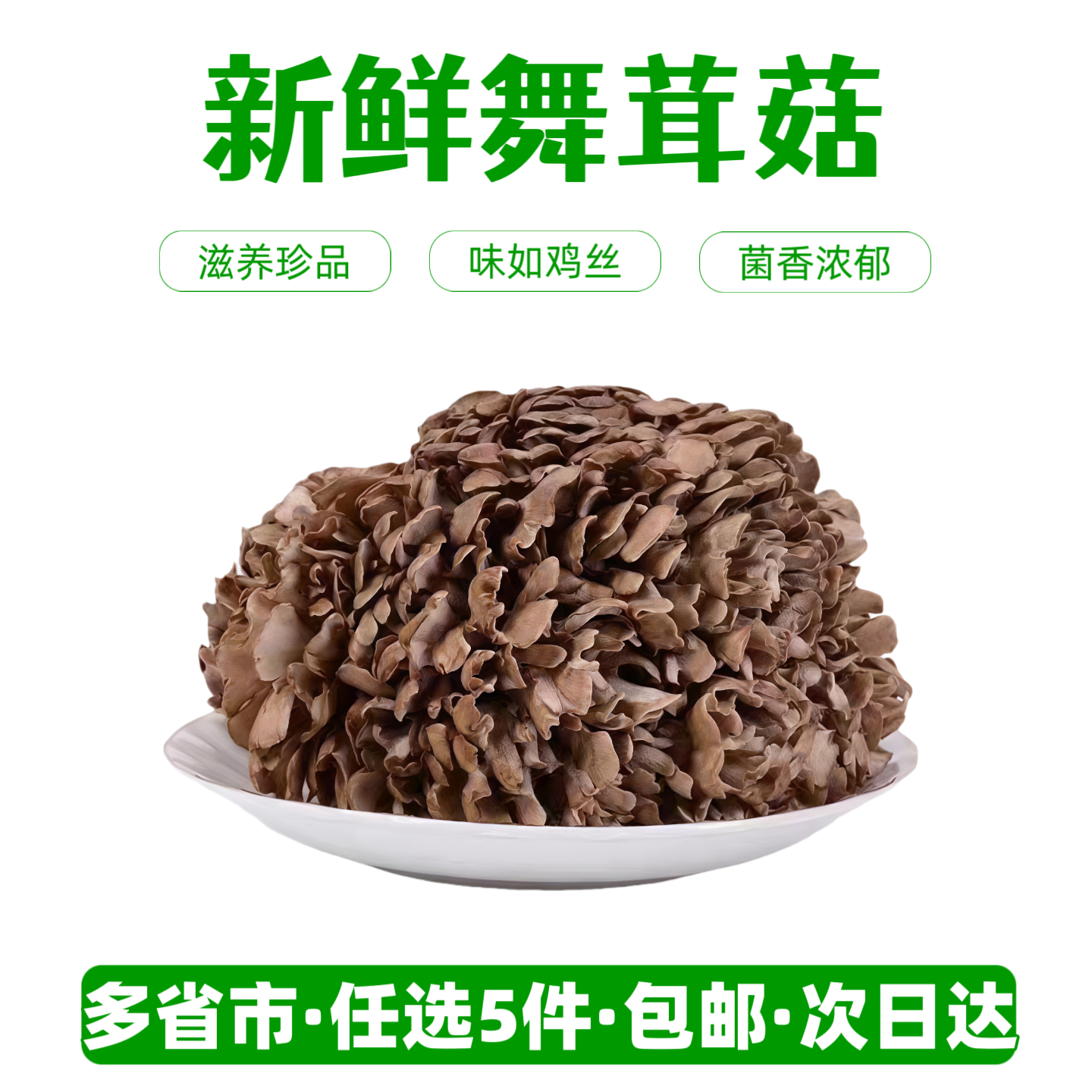 新鲜舞茸灰树花【任选5件包邮】日本舞茸菌菇 鲜嫩菇香 炒菜炖汤