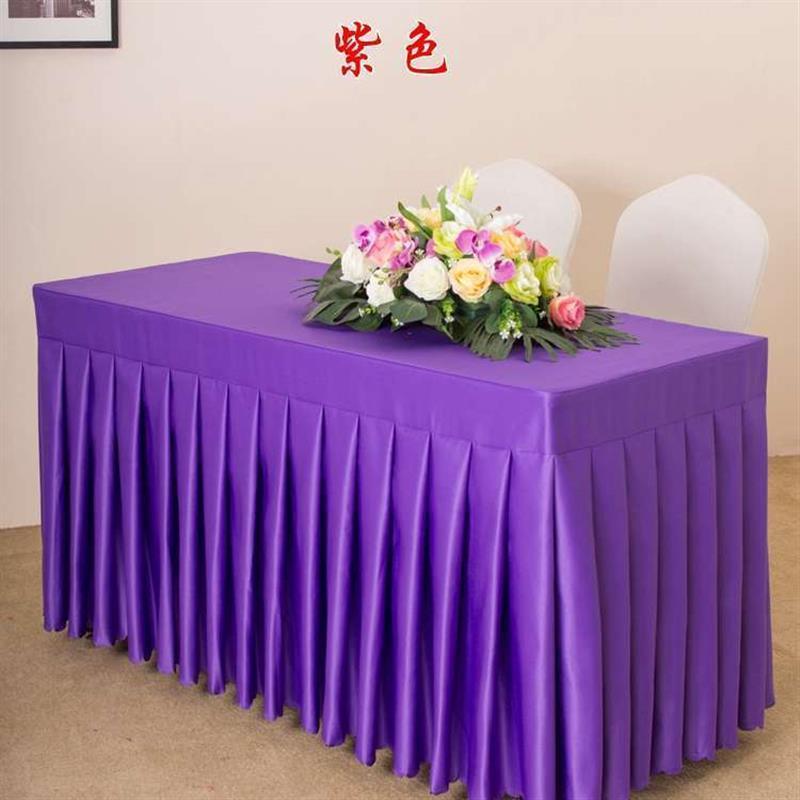 桌桌展会桌套裙酒店桌布台定制布台布艺罩裙签到长方形订做会议室