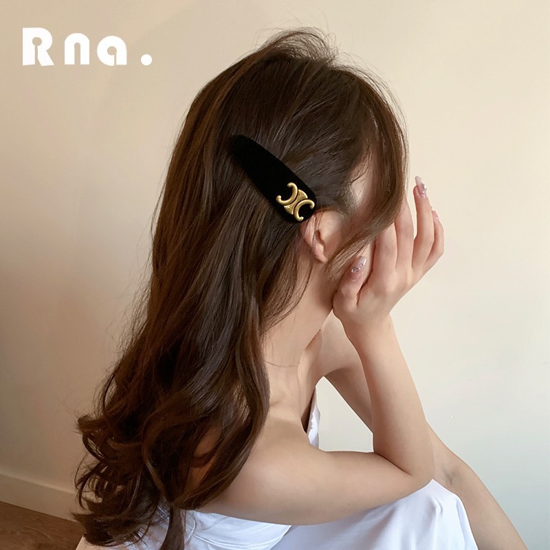 黑色凯旋门边夹刘海夹前额夹子头饰碎发发夹女侧边精致高级感