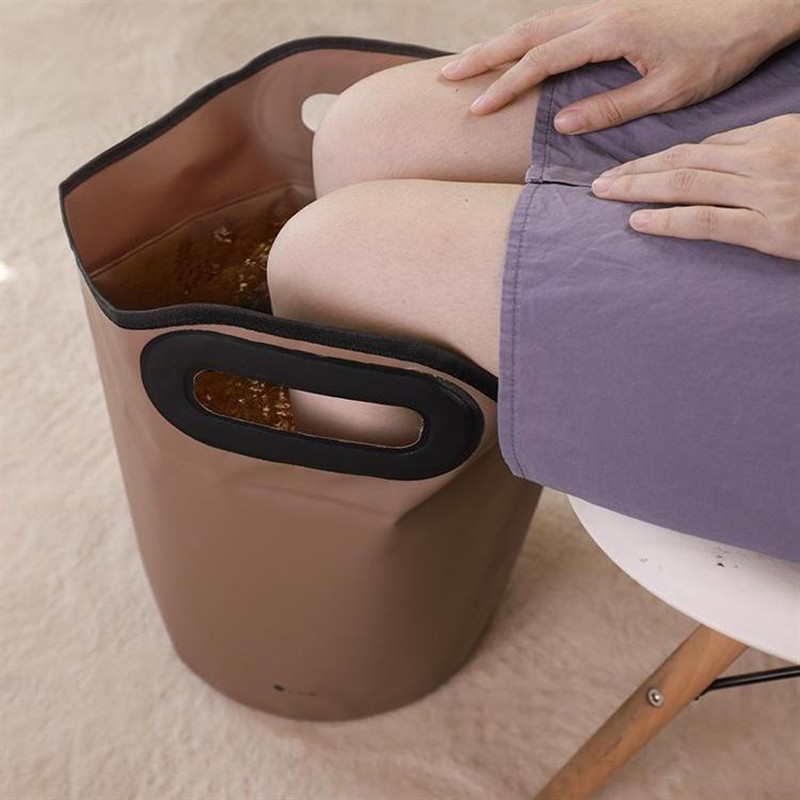 瑶之淘淘●可折叠泡脚桶●家用旅行泡脚袋加高泡脚桶养生便携式