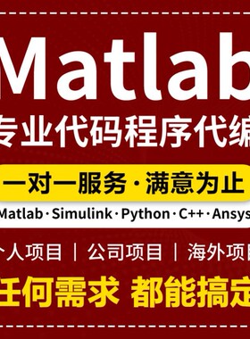 matlab代码帮做程序代编问题解决修改复现simulink建模与仿真代做