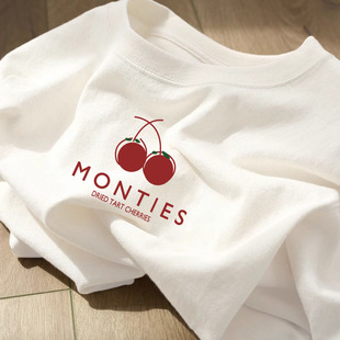 白色纯棉短袖t恤女装2026新款夏季宽松纯色打底衫基础款圆领上衣