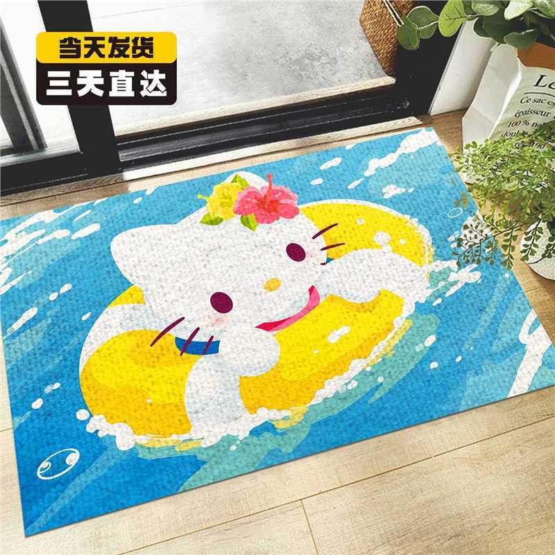 Konga地毯睿丝绒防滑门HelloKitty进门除尘蹭入户门口垫耐脏地垫
