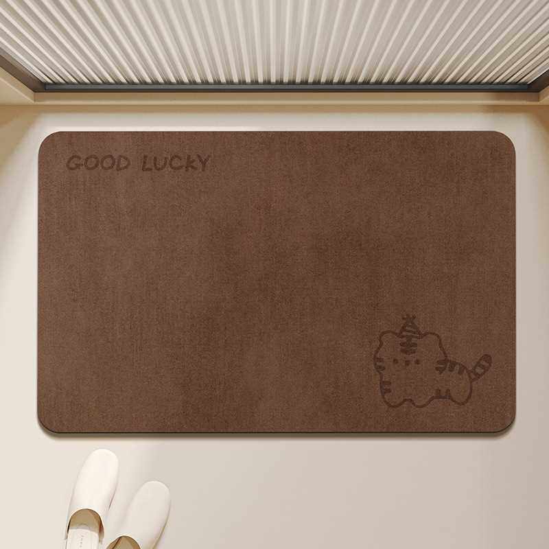 马来西亚卡通家用地垫速干泥硅藻卫浴耐脏吸水打理浴室脚垫厕所易