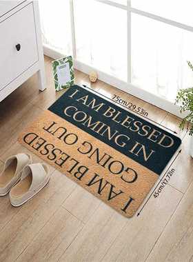 Fnac英文字母地垫入户卧室地垫亚马逊垫热销地垫地垫感地家居装饰