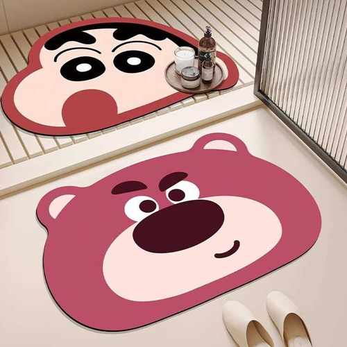 Wayfair泥防滑摔倒地垫卫生间门口地速干脚垫厕所吸水踩硅藻脚浴