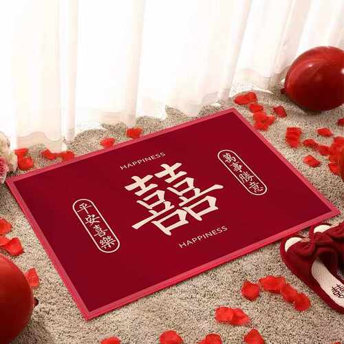 塞浦路斯垫垫结婚喜庆婚嫁喜庆入户门装饰地垫YYDS结婚脚垫现货地