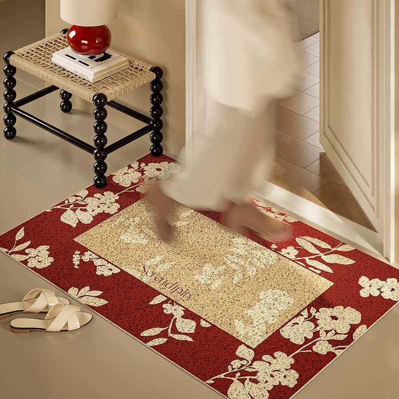 SHOPEE易轻奢地垫土高级蹭感入户门垫圈地防滑垫丝裁剪耐脏打理喜