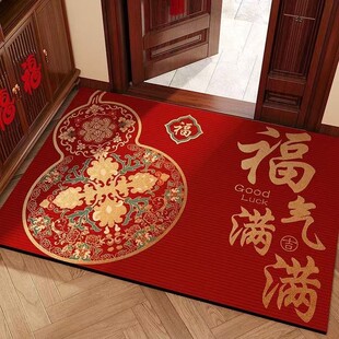 跨境出口东南亚福字风水入户门地垫进门口室内家用玄关喜庆防滑