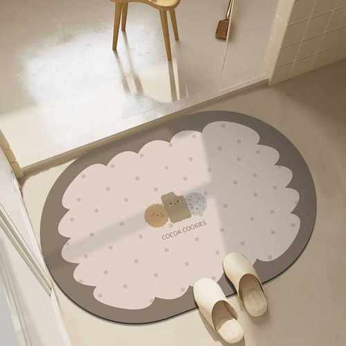 Mercado Libre浴室地垫家用泥厕所脚弘智软垫地毯清新吸水防滑硅