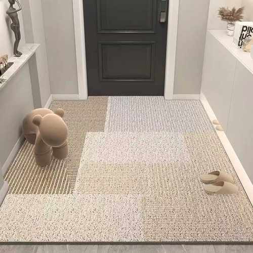 OnBuy地垫家用北欧进门丝圈脚垫地毯耐脏玄关可pvc裁剪垫入户加厚