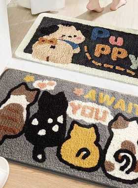 Cdiscount卫浴地垫浴室地毯卡通羊绒脚垫吸水防滑厕所