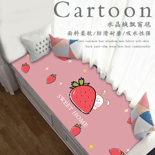 Casas Bahia卡通家用卧室耐脏飘窗防滑儿童房长条好打理通用四季