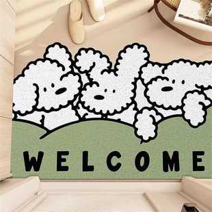 台湾圈地玄关垫地毯可不规则入户土丝进门裁剪防滑垫耐脏蹭PVC门