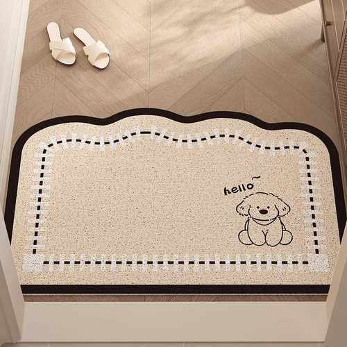 西班牙可地垫防滑家用耐磨纯色垫入户门脚垫耐脏简约丝圈玄关PVC