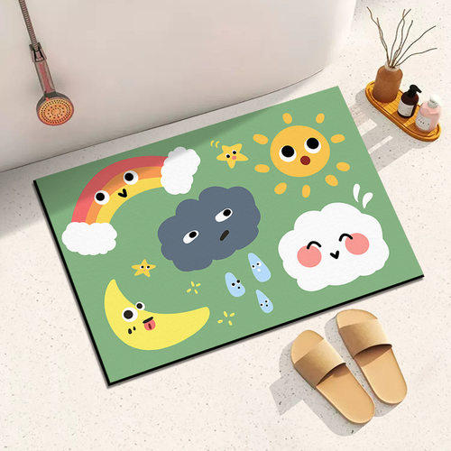 新加坡脚垫地垫吸水厕所卫生间速干门口入户垫地毯硅藻泥软防滑进