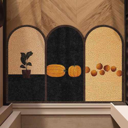 美国垫子古典丝圈地垫垫玄关裁剪可入户门家居中式进门耐磨土卡通