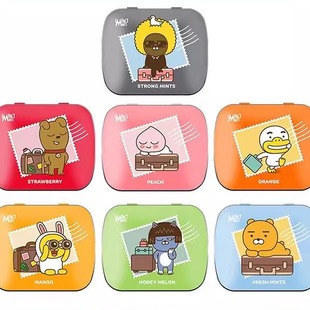 韩国Impact英贝克kakao联名无糖薄荷糖含片清新口气多种水果味道